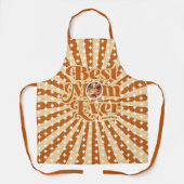 Boho Beste moeder ooit gepersonaliseerde foto Moed Schort (Voorkant)