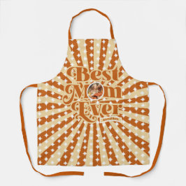 Boho Beste moeder ooit gepersonaliseerde foto Moed Schort