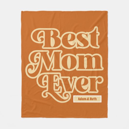 Boho Beste moeder ooit gepersonaliseerde Moederdag Fleece Deken (Voorkant)