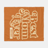 Boho Beste moeder ooit gepersonaliseerde Moederdag Fleece Deken (Voorkant (Horizontaal))