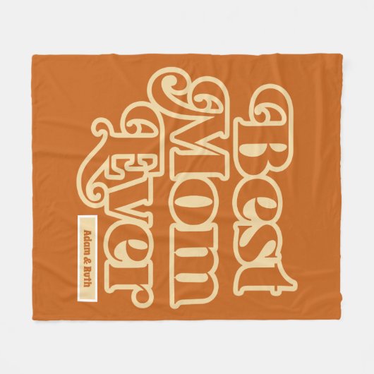 Boho Beste moeder ooit gepersonaliseerde Moederdag Fleece Deken (Voorkant (Horizontaal))