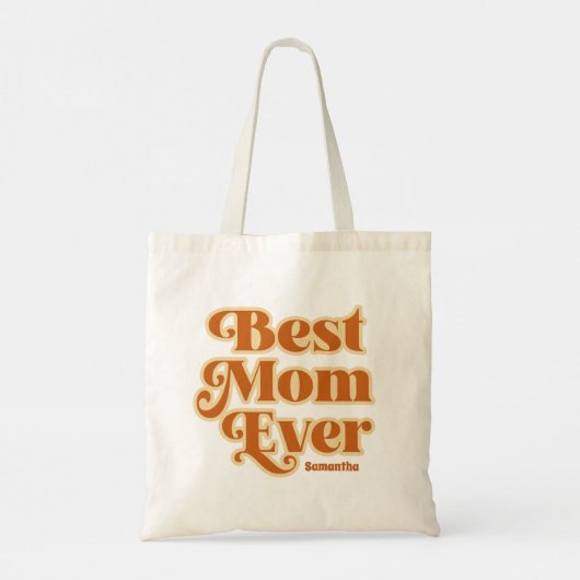 Boho Beste moeder ooit gepersonaliseerde Moederdag Tote Bag (Achterkant)