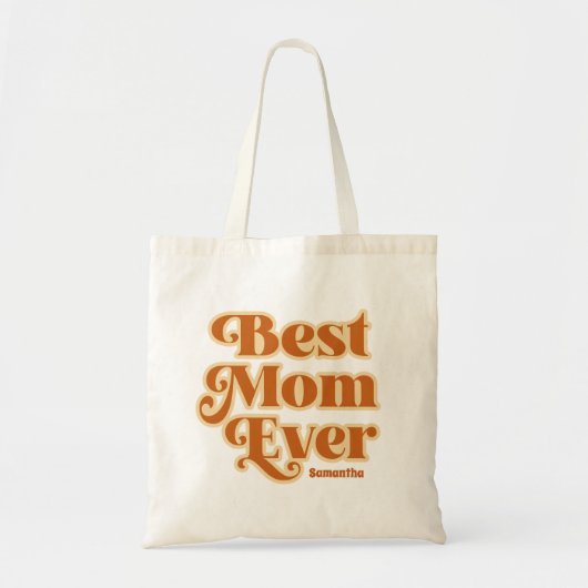Boho Beste moeder ooit gepersonaliseerde Moederdag Tote Bag (Voorkant)