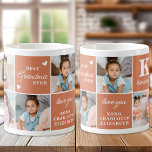 Boho beste oma ooit aangepaste moderne 7 foto koffiemok<br><div class="desc">Introductie van het perfecte cadeau voor de beste OMA ooit - een gepersonaliseerde foto collage koffie mok! Deze stijlvolle en moderne mok beschikt over ruimte voor 7 speciale afbeeldingen, waardoor een uniek en sentimenteel cadeau wordt gecreëerd dat elke moeder zou aanbidden. Met de mogelijkheid om een gepersonaliseerd monogram initiaal en...</div>