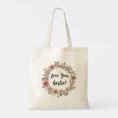 Boho Bestie Love Tote Bag (Achterkant)