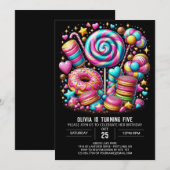 Boho Betoverde Candyland Digitale Verjaardag Kaart (Voorkant / Achterkant)