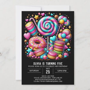 Boho Betoverde Candyland Digitale Verjaardag Kaart