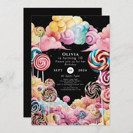 Boho betoverde Candyland verjaardag Kaart (Voorkant / Achterkant)