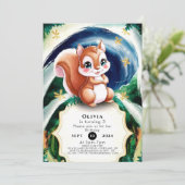 Boho Betoverde Eekhoorn Verjaardag Kaart (Staand voorkant)