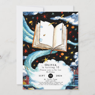 Boho Bibliotheek Eenvoudig Verhalenboek Verjaardag Kaart