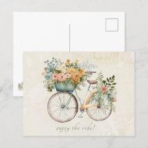 Boho  Bicycle met Bloemenmand