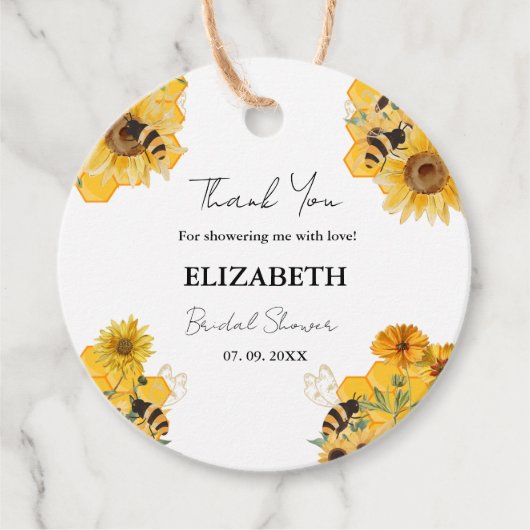 Boho bij Trouwdag Dank Je Bedankjes Labels (Voorkant)