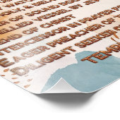 Boho Bijbelse bevestigingen Acrostiek w_Schrift 4 Foto Afdruk (Hoek)