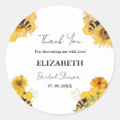 Boho bijen Vrijgezellenfeest Dank u Ronde Sticker (Voorkant)