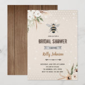 Boho-bijfeest uitnodiging (Voorkant / Achterkant)