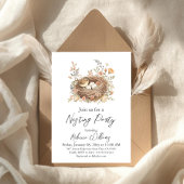 Boho Bird Nesting Party Nest Baby Shower Kaart