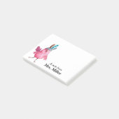 Boho Birdie Personalized Post-it® Notes (Schuin)