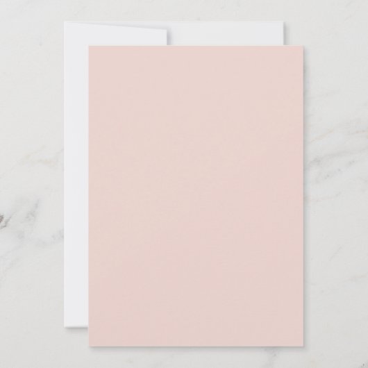 Boho Birthday Blush Roze Elke Leeftijd Partij  Kaart (Achterkant)