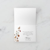 Boho Birthday - Dank je wel Bedankkaart (Binnen)