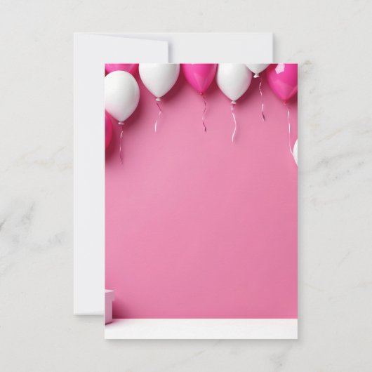 Boho Birthday Invite Kaart (Achterkant)