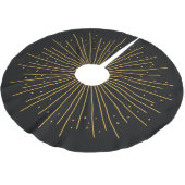 Boho Black Burst Brushed Polyester Tree Skirt Kerstboom Rok (Gekanteld)