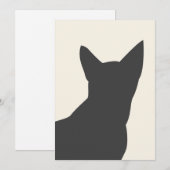 Boho Black Cat Silhouette Summer Print (Voorkant / Achterkant)