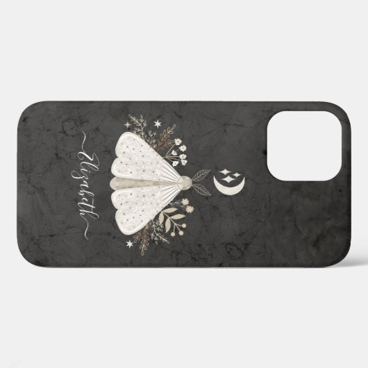  Boho Black White Butterfly Case-Mate iPhone Case (Achterkant (horizontaal))