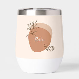 Boho blad ontwerp met aangepaste naam
