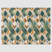 Boho Bladeren en Geometrische Vormen Tissuepapier (Voorkant)