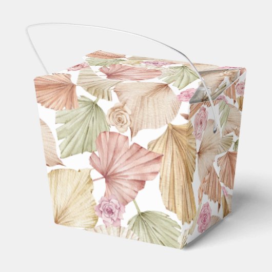 Boho Bladeren en Rozen Bedankdoosjes (Achterkant)