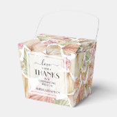 Boho Bladeren en Rozen Bedankdoosjes (Voorkant Zijde)