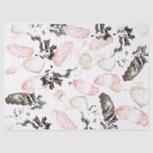 Boho bladeren en veren weefsel papier