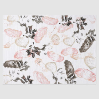 Boho bladeren en veren weefsel papier