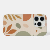Boho Bladeren Hoesje | Moderne Botanische iPhone Hoesje (Achterkant horizontaal)