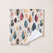 Boho Bladeren Sienna Bad Handdoek (Wasdoekje)