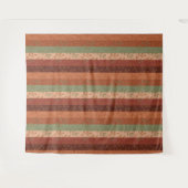 Boho bladpatroon rustiek  wandkleed (Voorkant (horizontaal))