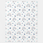 Boho Blanket Gift Rainbow Pastel for Children Fleece Deken (Voorkant)