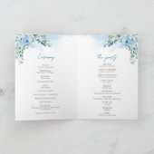 Boho blauw bloemeneucalyptus zilver glitter progra programma (Binnen)