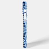  Boho Blauw Bloempatroon Case-Mate iPhone Case (Achterkant / Links)