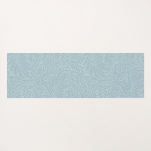 Boho Blauw Botanisch Patroon Yogamat (Achterkant (horizontaal))