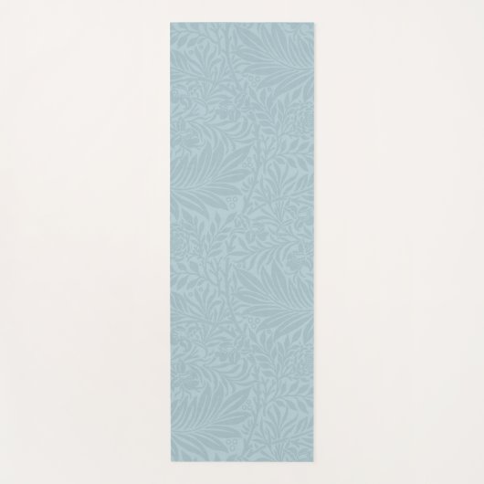 Boho Blauw Botanisch Patroon Yogamat (Voorkant)