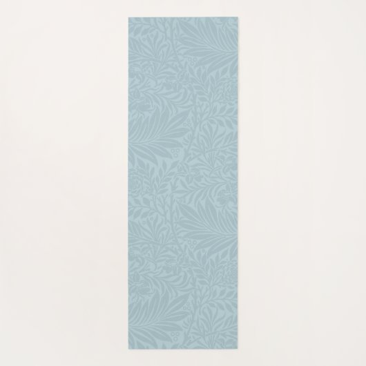 Boho Blauw Botanisch Patroon Yogamat (Achterkant)