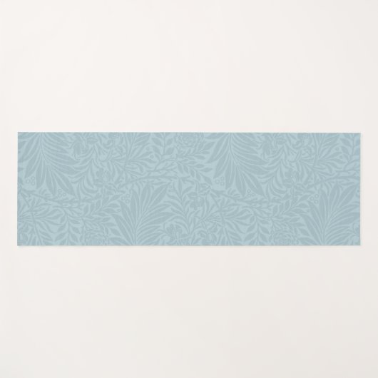 Boho Blauw Botanisch Patroon Yogamat (Voorkant (horizontaal))