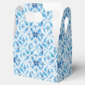 Boho Blauw Wit Bloemen Verjaardag Bedankdoosjes (Geopend)