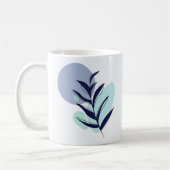 Boho blauwe bloem koffiemok (Links)