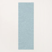 Boho Blauwe Botanische Patroon Yogamat (Achterkant)