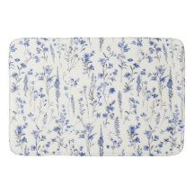 Boho Blauwe en witte wilde bloemen