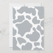 Boho Blauwe Moderne Jongens Eerste Rodeo 1e Verjaa Kaart (Achterkant)