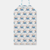 Boho Blauwe Pampagras Cadeaulabel (Achterkant)