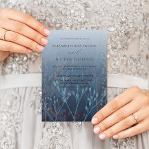 Boho Blauwe Wilde Grassen & Bloemen Bruiloft 